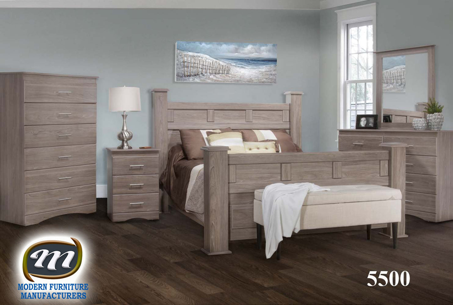 Poster Bedroom Set Continental Coast 5500