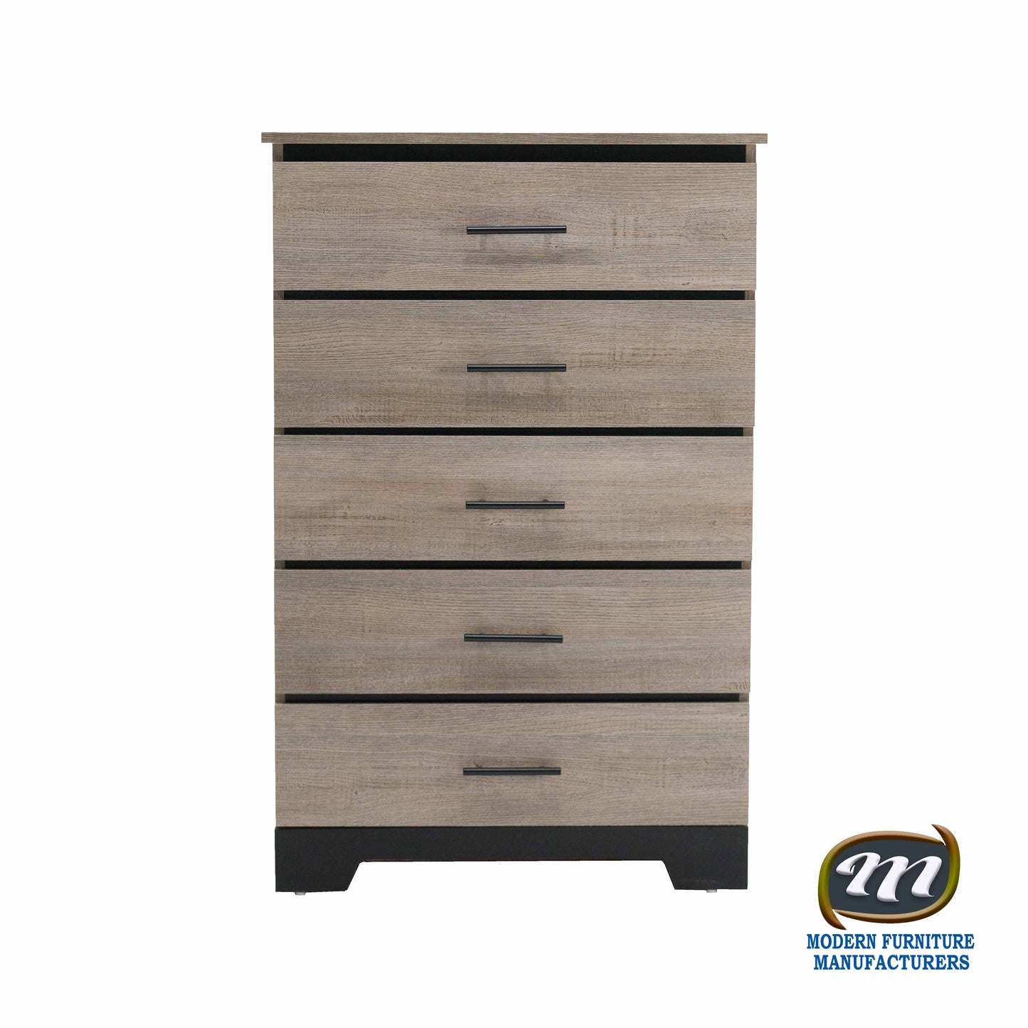 Canadian Made Two Tone Bedroom Set Continental Coast & Black 6741
