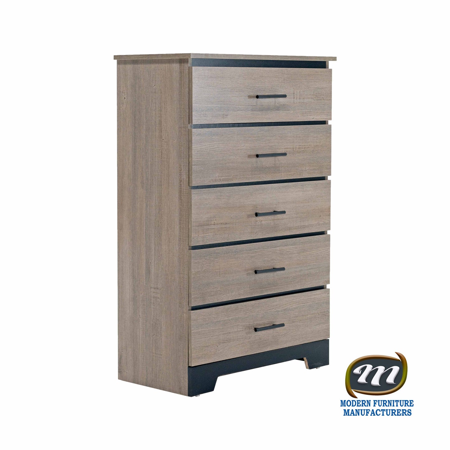 Canadian Made Two Tone Bedroom Set Continental Coast & Black 6741