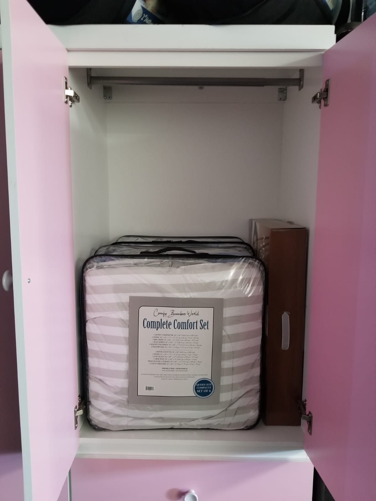 Canadian Made Armoire White & Pink 9000
