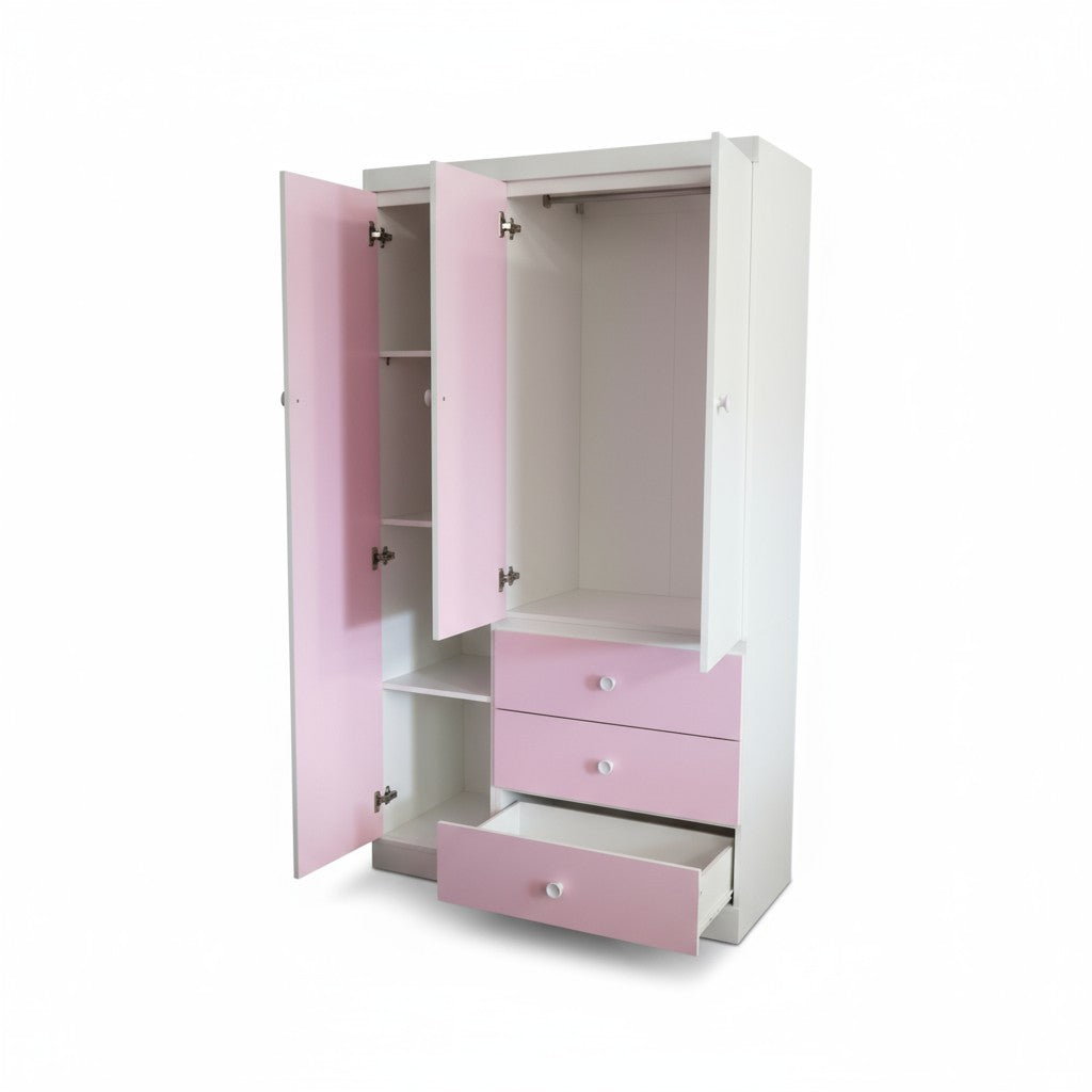 Canadian Made Armoire White & Pink 9000