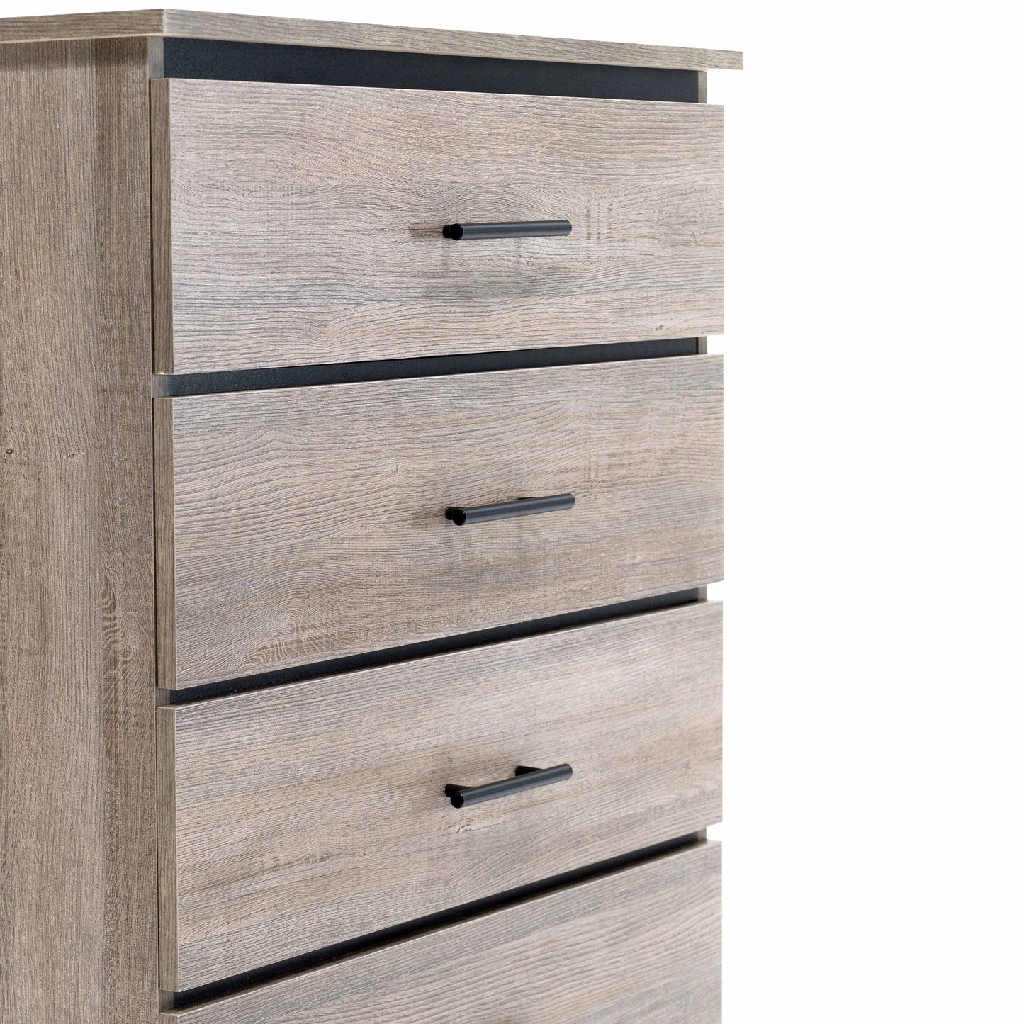 Canadian Made Two Tone Bedroom Set Continental Coast & Black 6741
