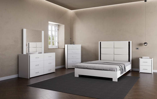 Jasper Canadian Made Italian Style Bedroom Set With Upholstered Headboard