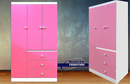 Canadian Made Armoire White & Pink 9000