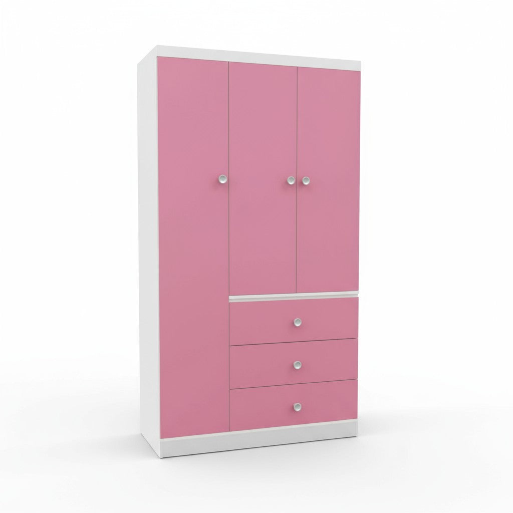 Canadian Made Armoire White & Pink 9000