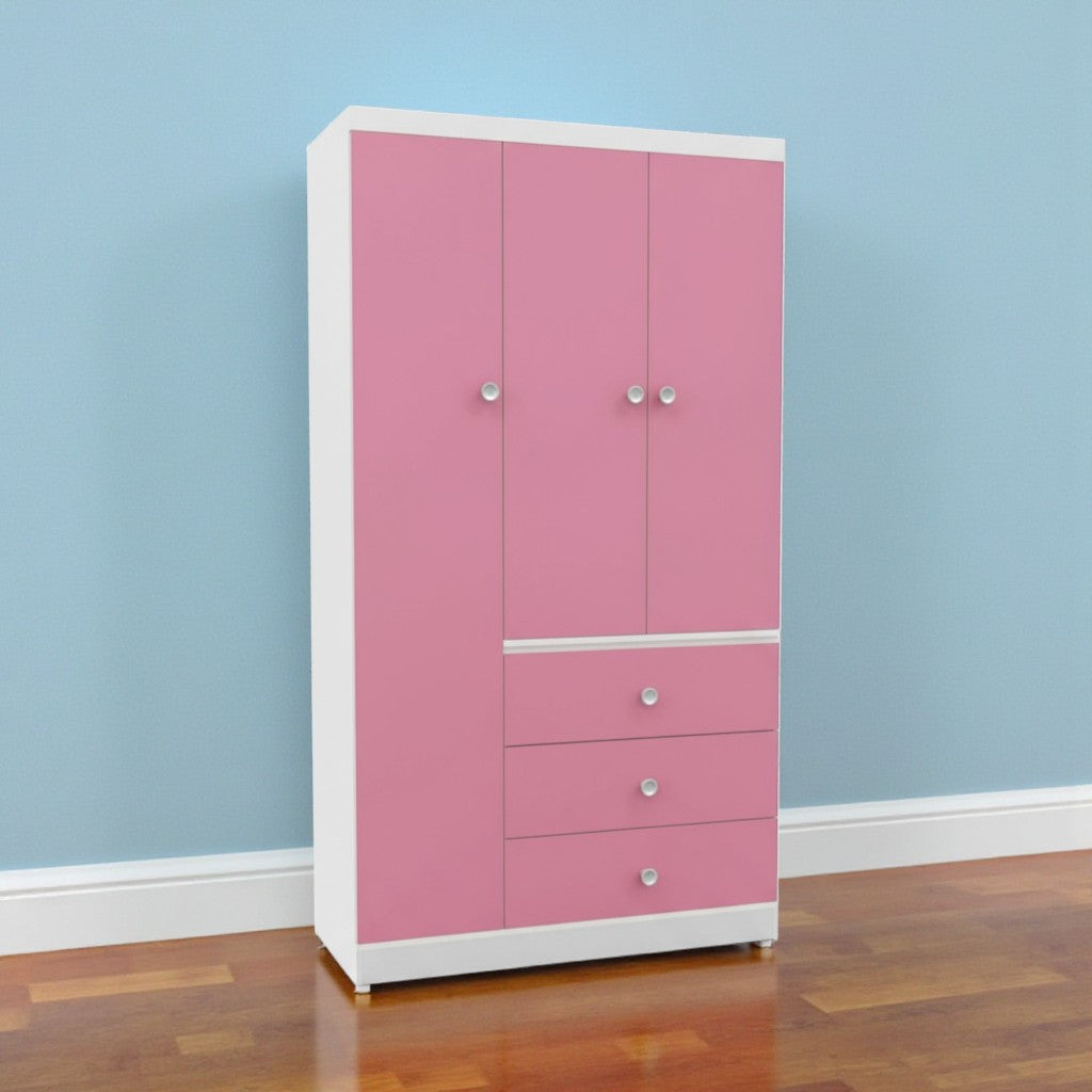 Canadian Made Armoire White & Pink 9000